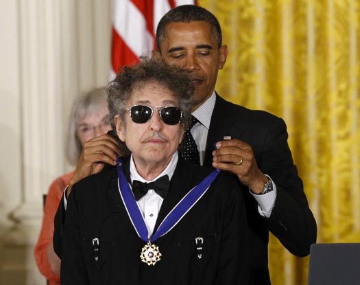 Bob Dylan en Obama